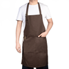Logo Custom Stylish Supermarket Workwear Canvas Work Kitchen Apron