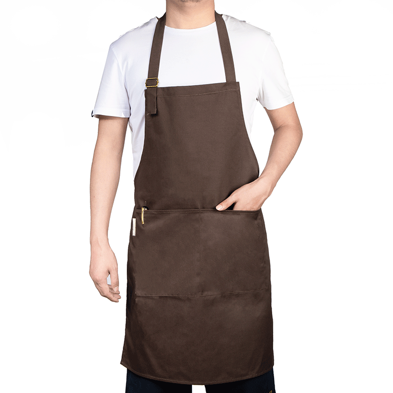 Logo Custom Stylish Supermarket Workwear Canvas Work Kitchen Apron