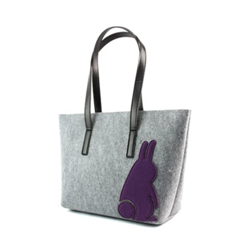Wholesale high quality new design durable felt bag for shopping 