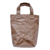 Creative double transparent kraft paper tote shopping bag shoulder bag female