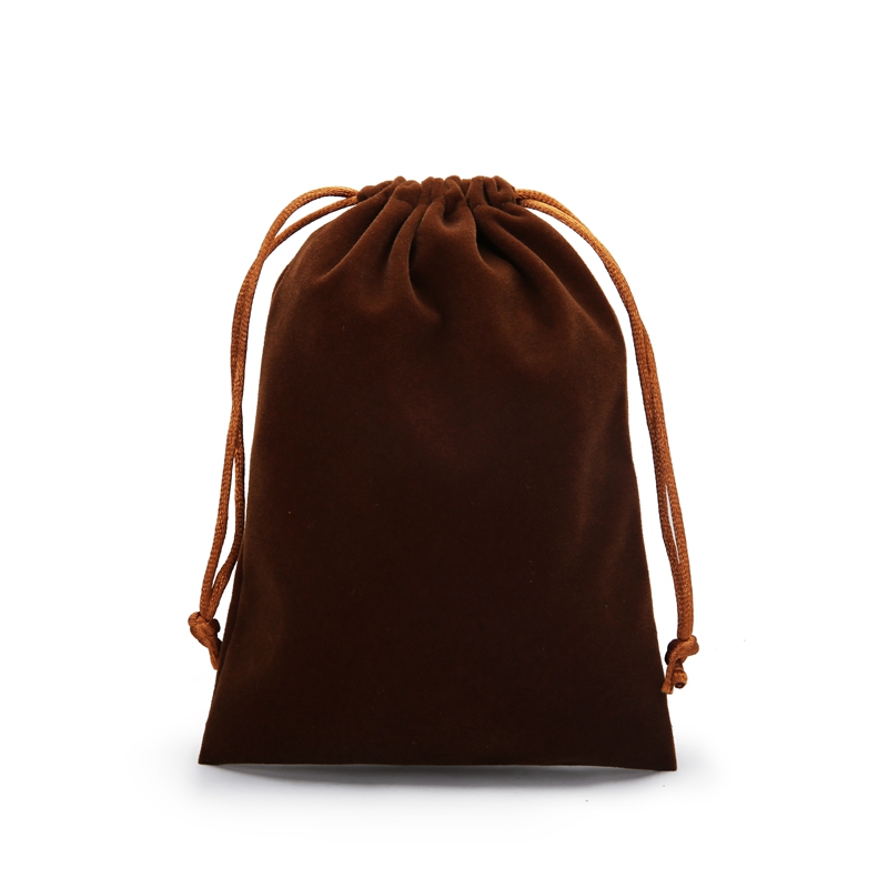 Soft comfortable velvet drawstring storage gift package bag