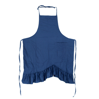 New Style European Pastoral Beautiful Disc Tail Short Swing Soft Apron For Florist Kitchen Female Clean Use