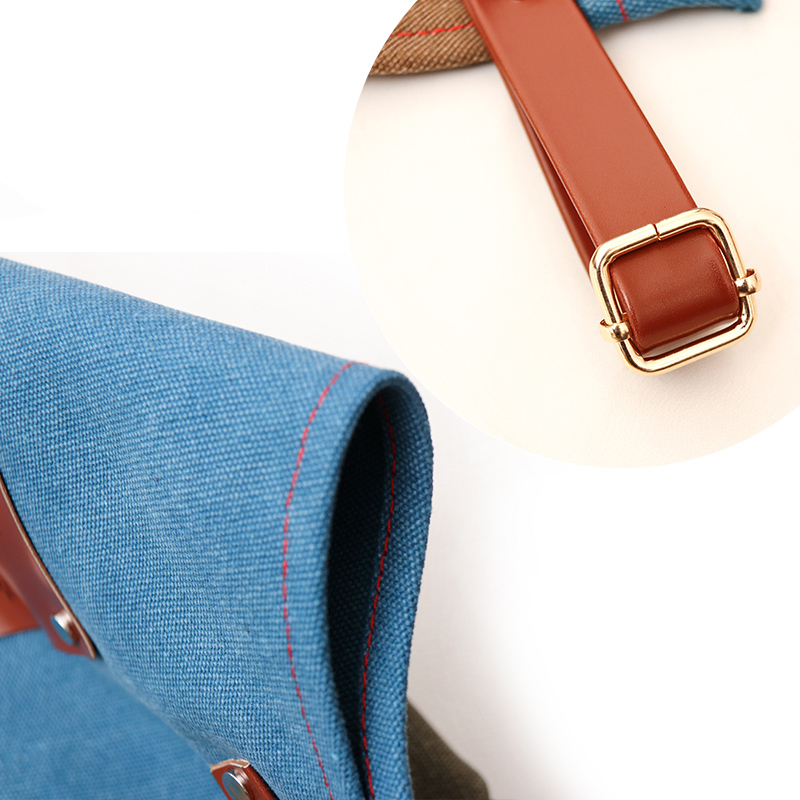 Korean fashion barista restaurant men and women overalls painting custom logo canvas cowboy apron