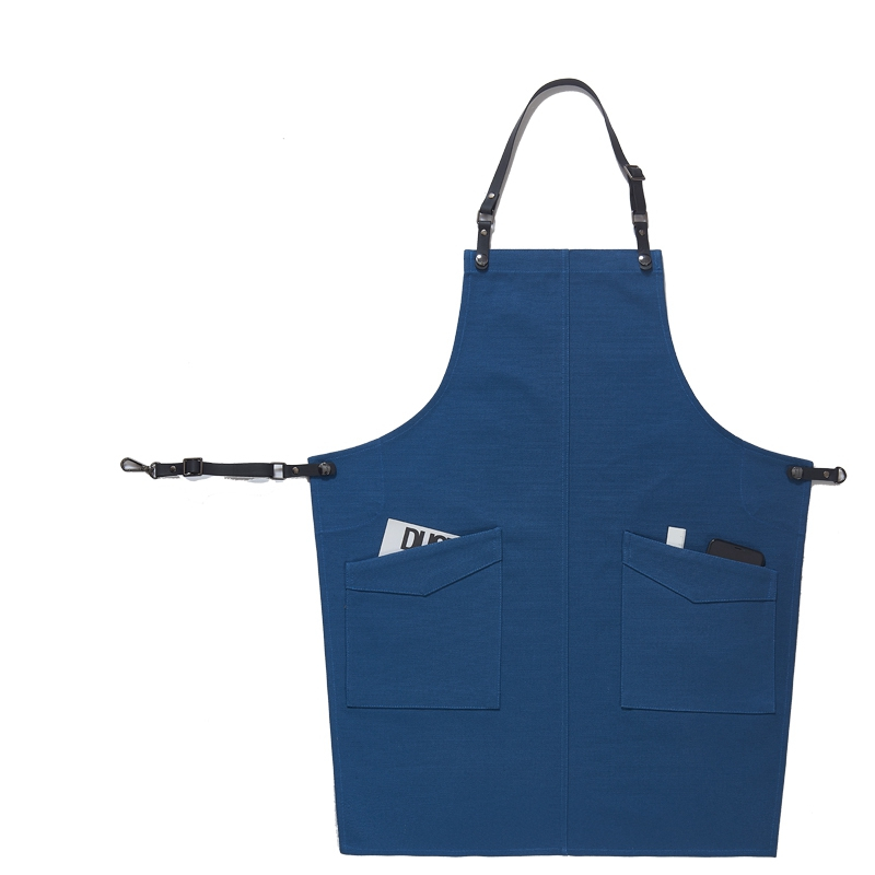 Professional adjustable washable grease proof adult waitress canvas apron