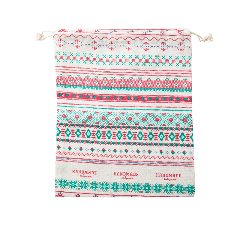 Wholesale different sizes durable linen drawstring bag with high quality