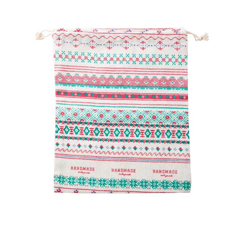 Wholesale different sizes durable linen drawstring bag with high quality