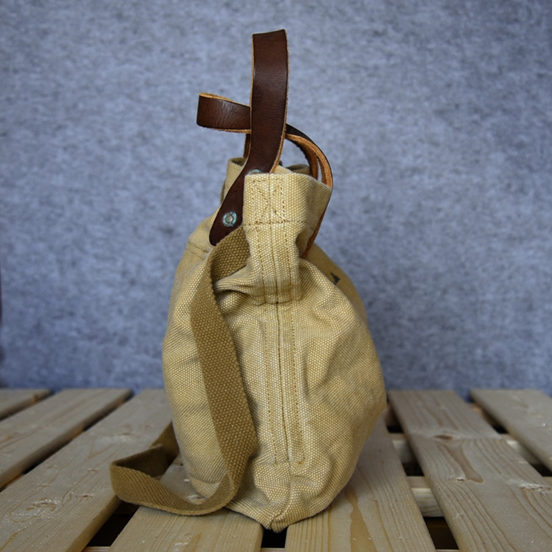 High quality vintage durable large canvas tote shopping bag for men