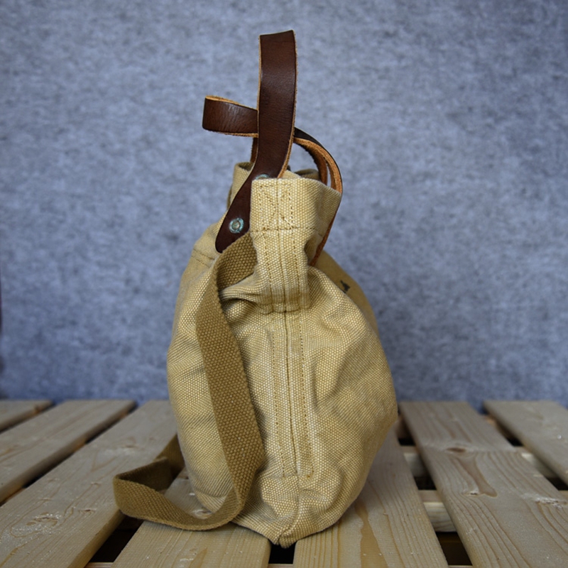 High quality vintage durable large canvas tote shopping bag for men