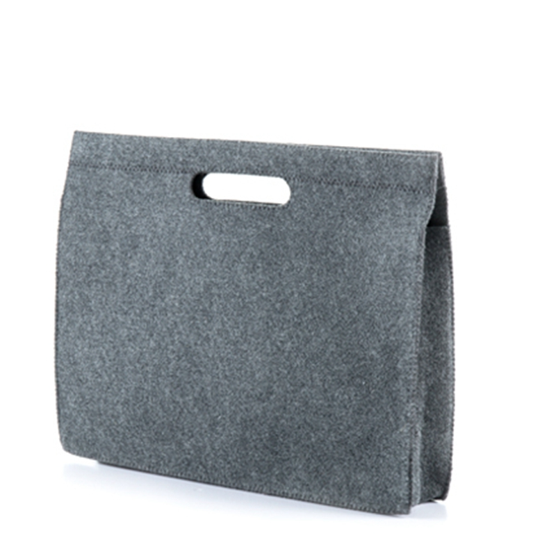 High-end eco-friendly durable ladies leisure felt fabric bag for computer