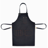 Simple Black Denim Cloth West Restaurant Work Shop Barista Hairdresser Painting Custom Tool Apron