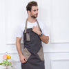 Custom logo coffee shop home unisex canvas hanging neck apron