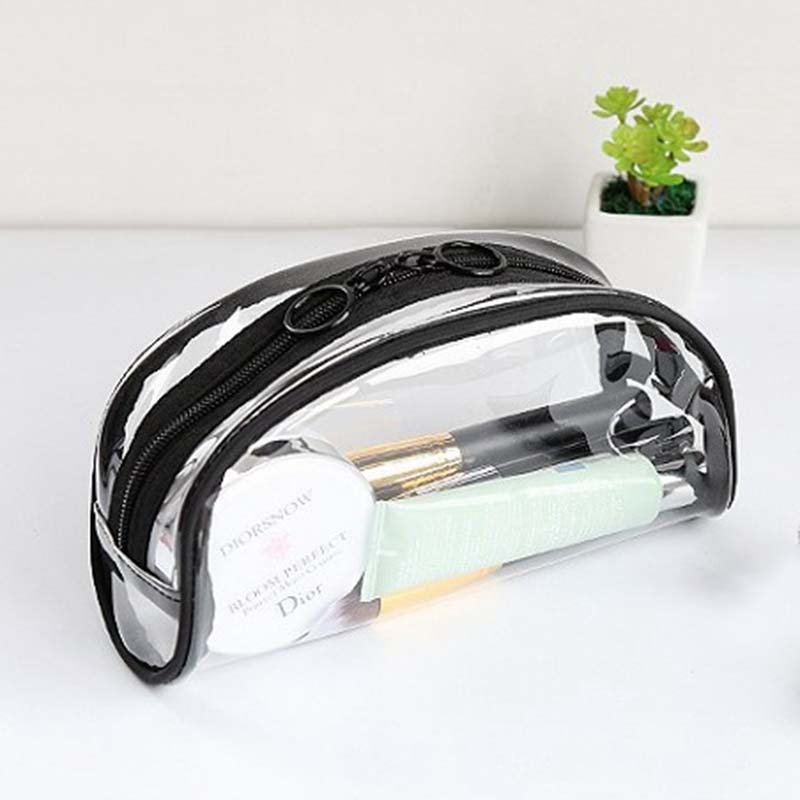 Factory custom promotional cheap pvc transparent bag cosmetic storage bag toiletries packaging bag for wholesale