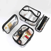 Customized in a variety of sizes and shapes transparent waterproof zipper bag travel storage pvc wash bag