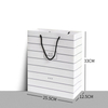 Wholesale luxury custom printed paper gift shopping retail bags with logo and handles