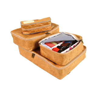 Factory custom short journey luggage clothes storage bag waterproof soft breathable tyvek paper storage bag