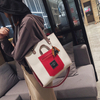 High quality PU soft leather stitching versatile campus shoulder Messenger bag Tote bag