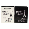 Custom luxury printed paper shopping bag with rope handle gift bag