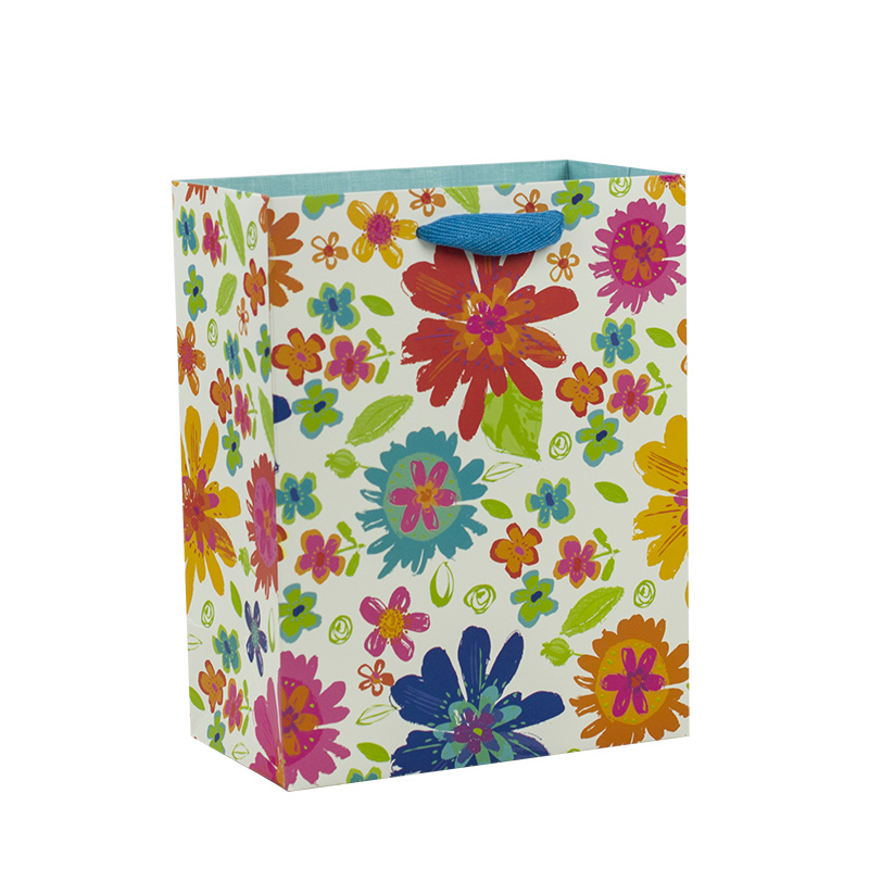 Custom design luxury gift packaging kraft paper carry die cut handle shopping bag with your own logo 