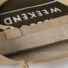Logo printed custom jute shopping bag