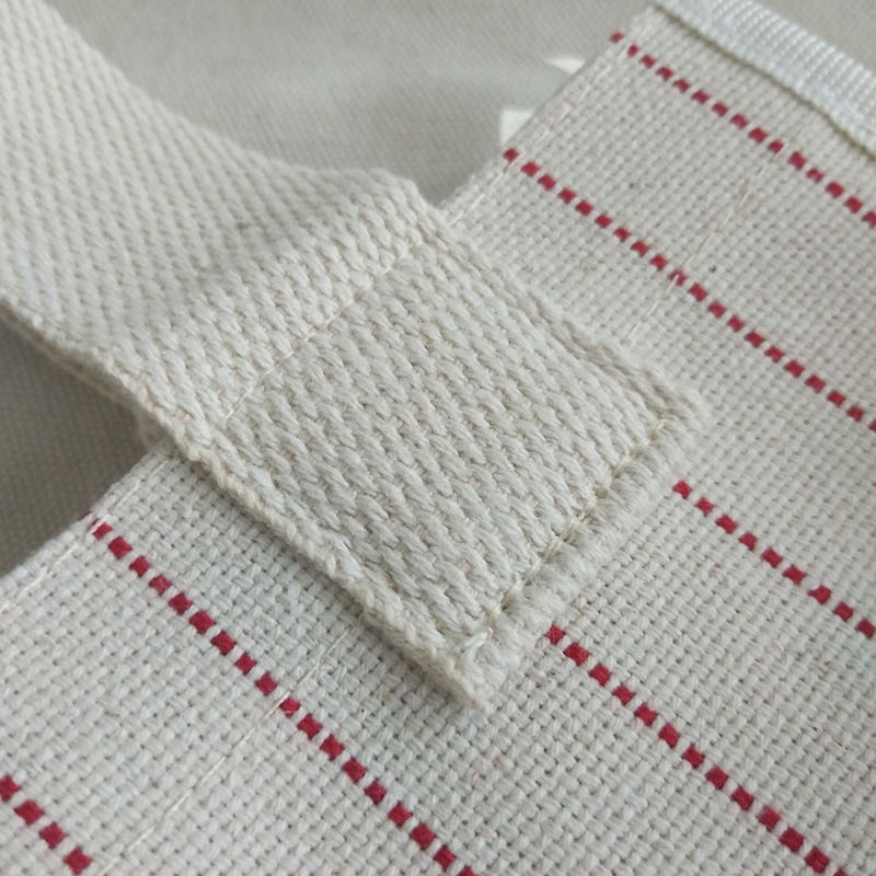 Small size embroidery canvas tote bag