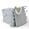 Custom printed jewelry velvet drawstring pouch gift bags wholesale
