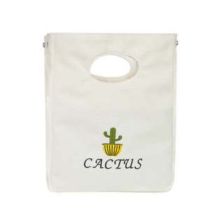 Household portable canvas lunch bag custom