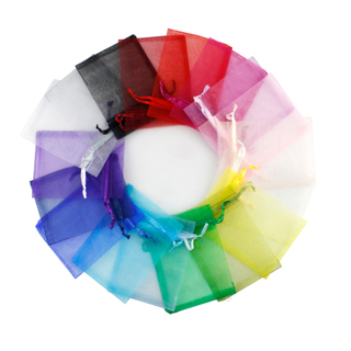 Wholesales jewelry drawstring gift pouch wedding organza bag