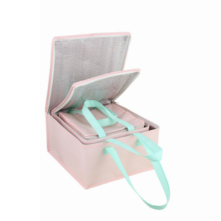 Large colored printed non woven insulation tote bag