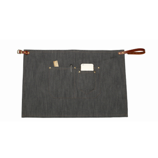 Wholesale Durable Denim Fabric Waist Apron With Cowhide Straps