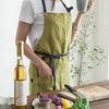 Simple comfortable linen apron for women 