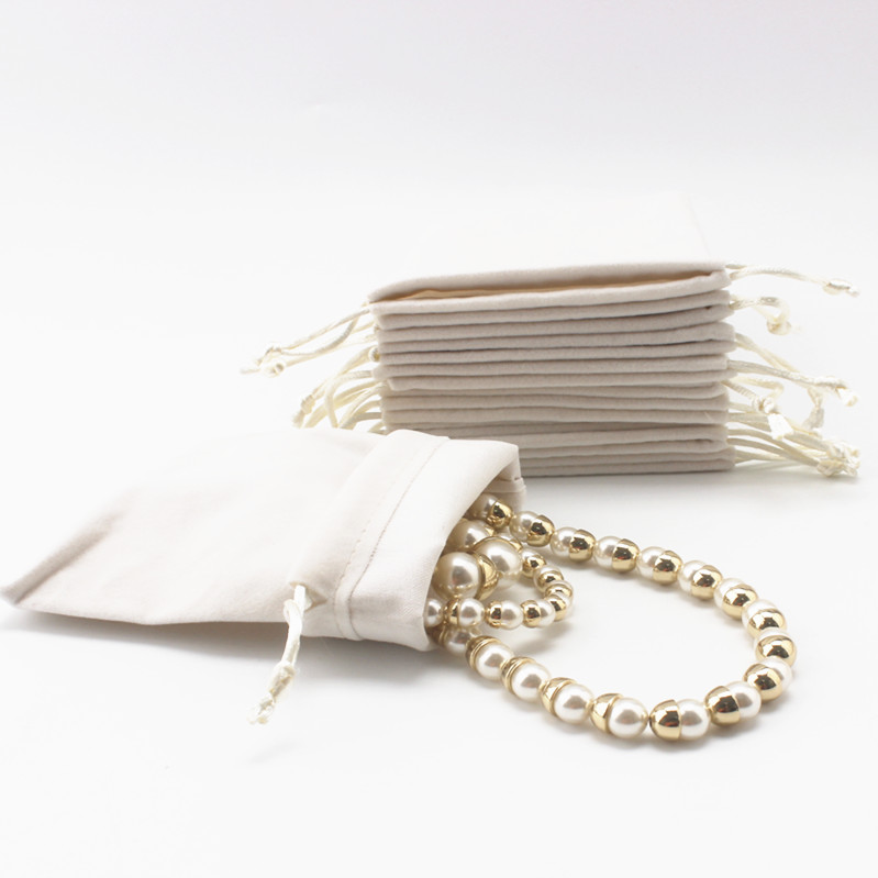 Promotional velvet bag jewelry drawstring gift bag packing bag with customize company logo