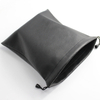 Simple practical waterproof pu leather drawstring earphone bag with factory custom