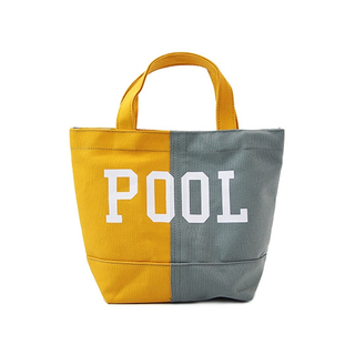 Fashion customized two-color printing stitching women canvas tote messenger bag on sale