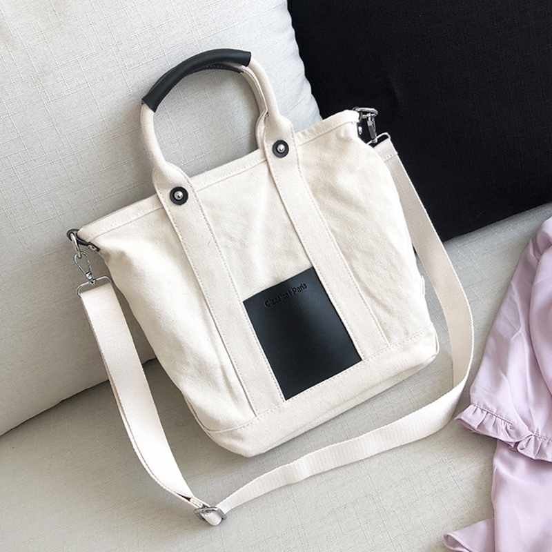 Natural eco friendly breathable strong durable multifunction cotton canvas tote messenger bag with china supplier