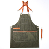 Hot-selling Army Green Thick Canvas Leather Belt Apron