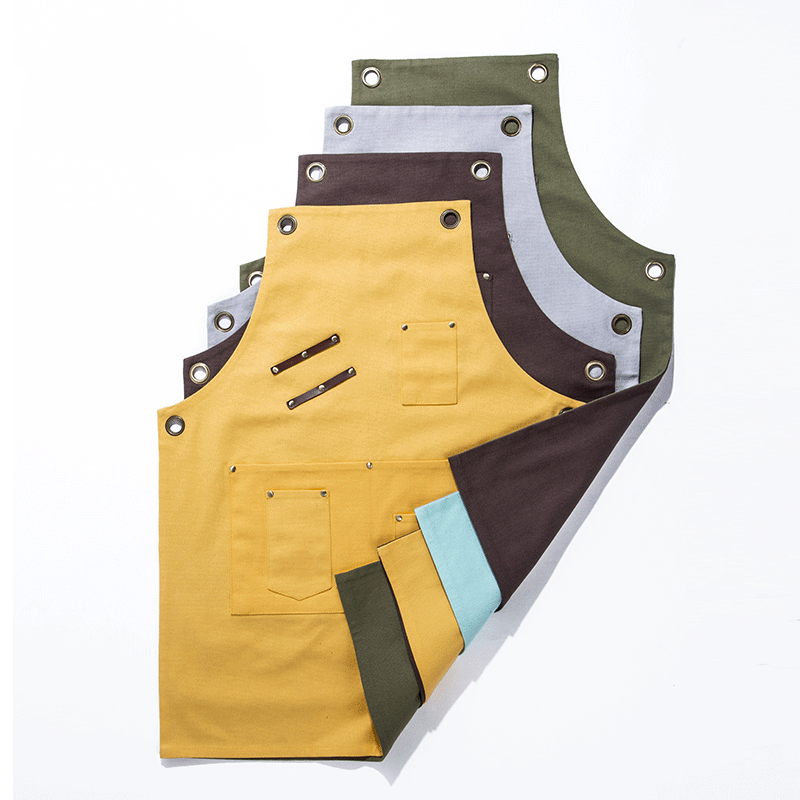 2018 New Design Gardening Gallery Bar Cafe Canvas Work Apron Custom LOGO