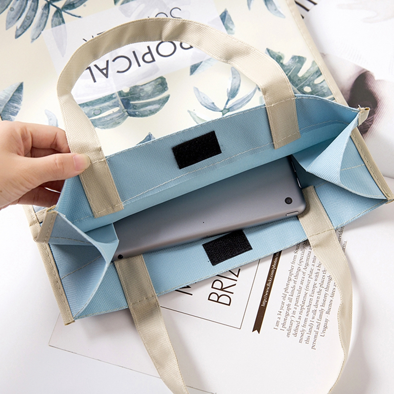 Korean version of the thick waterproof shopping bag Oxford cloth folding portable large capacity travel tote bag