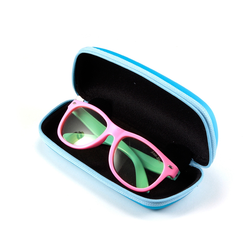 Factory professional customization children sunglasses optical glasses lens eva zipper glasses case