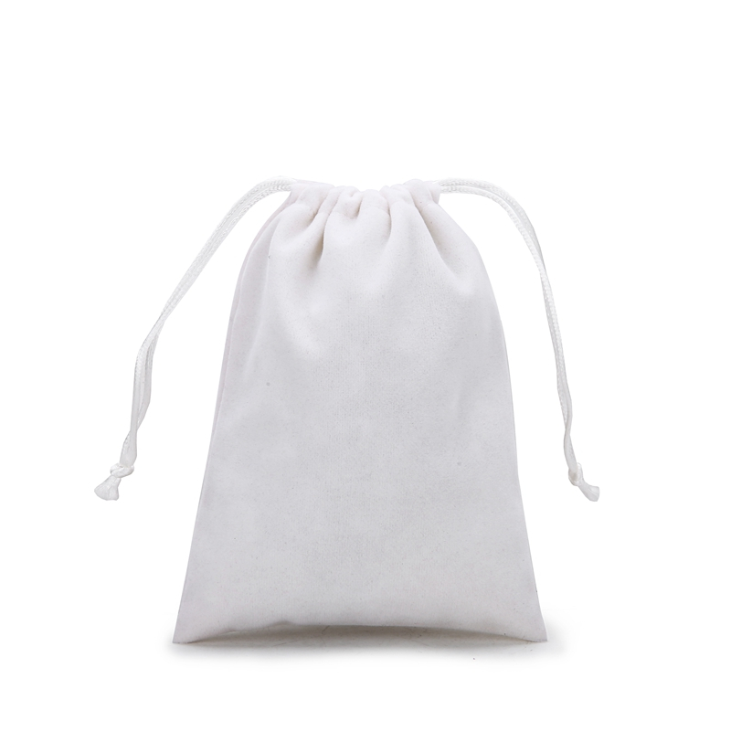 Soft comfortable velvet drawstring storage gift package bag