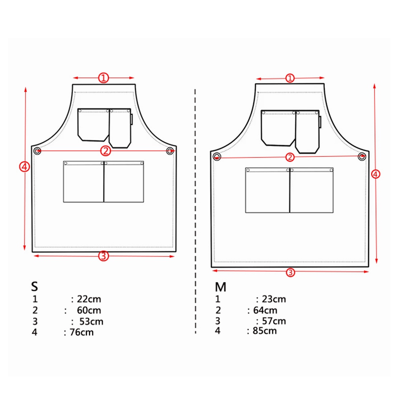 Logo Custom Printing Cotton Fabric Household Kitchen Striped Denim Cooking Apron