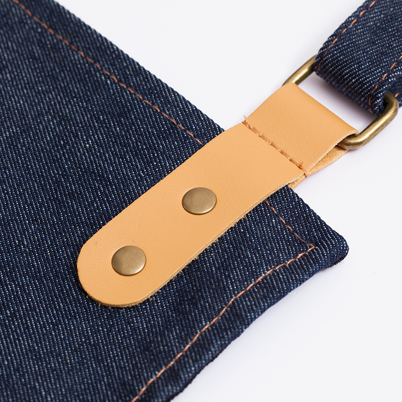 Custom Wear-resistant Thicken Denim Barista Work Apron