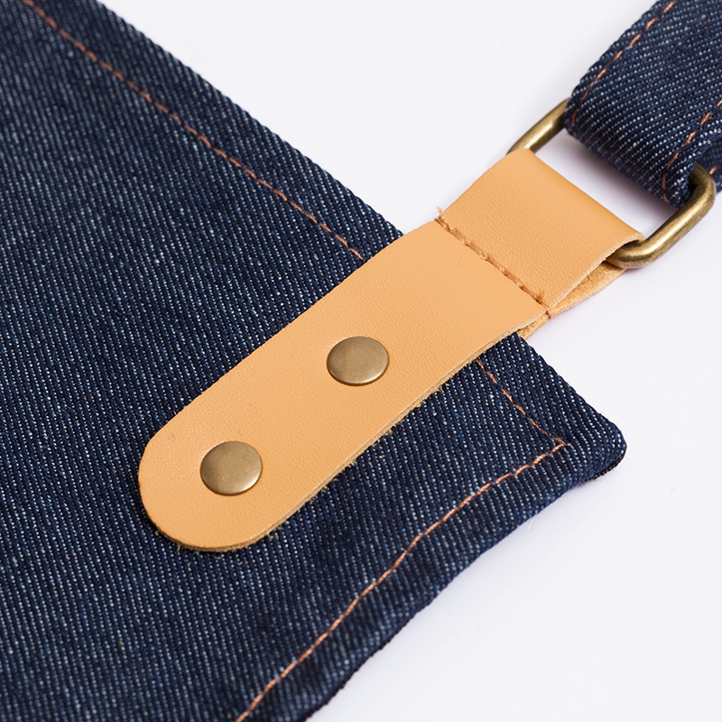 Custom Wear-resistant Thicken Denim Barista Work Apron