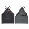 Fashion Belt Barista Western Restaurant Barber Denim Work Apron Custom Logo Printing