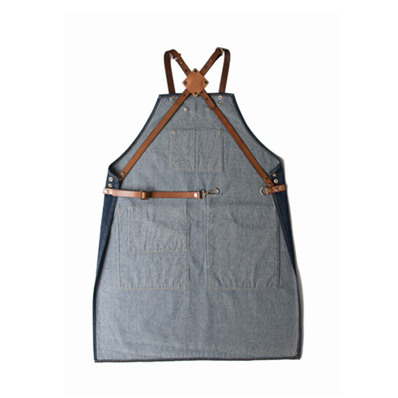 Wholesale Hot-selling Blue Denim Fabric Barbershop Jeans Work Apron