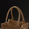 Natural fabric eco friendly breathable jute tote shopping bag 