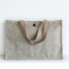 High quality breathable eco friendly linen tote shopping bag with factory supply