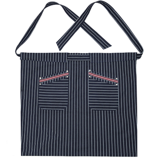 Custom Work Clothes Wholesale Men And Women Striped Half Apron For Kitchen Cafe Bakery Cake Shop Restaurant Overalls