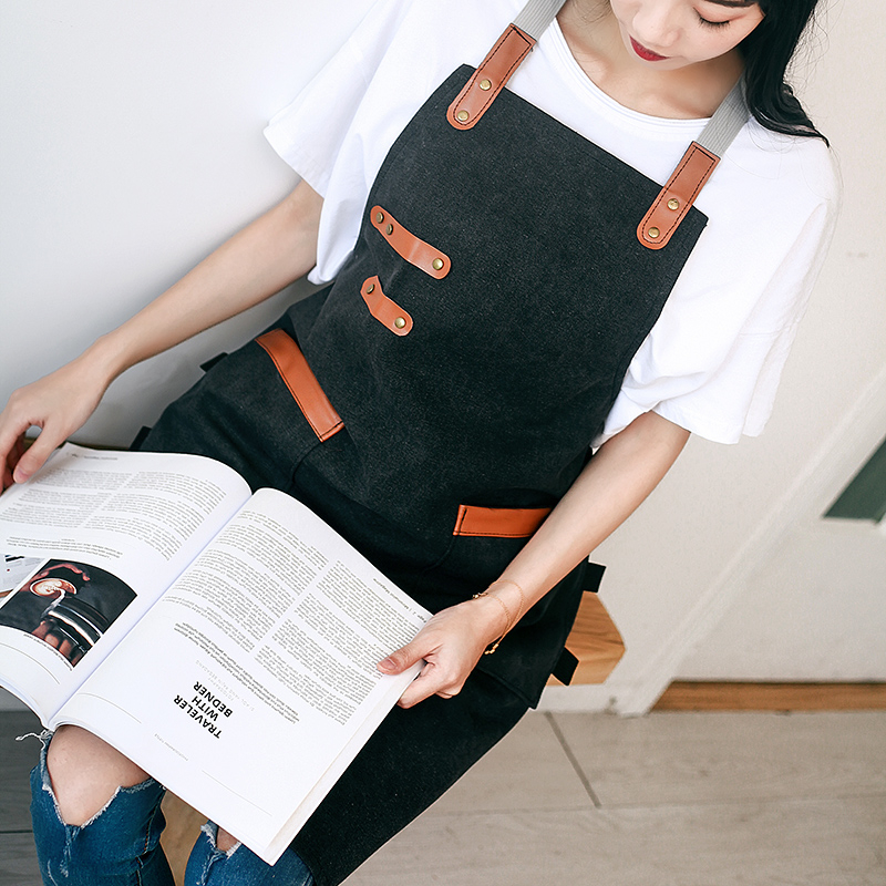 China manufacturer profession supply restaurant chef kitchen cooking garden cleaning canvas work apron for women