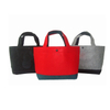 Popular handbag logo printed customized shopping felt tote bags
