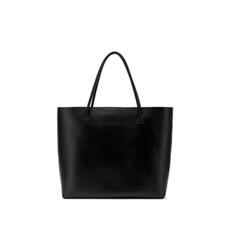 2018 new black shopping tote bag shoulder bag large capacity soft leather pu handbag